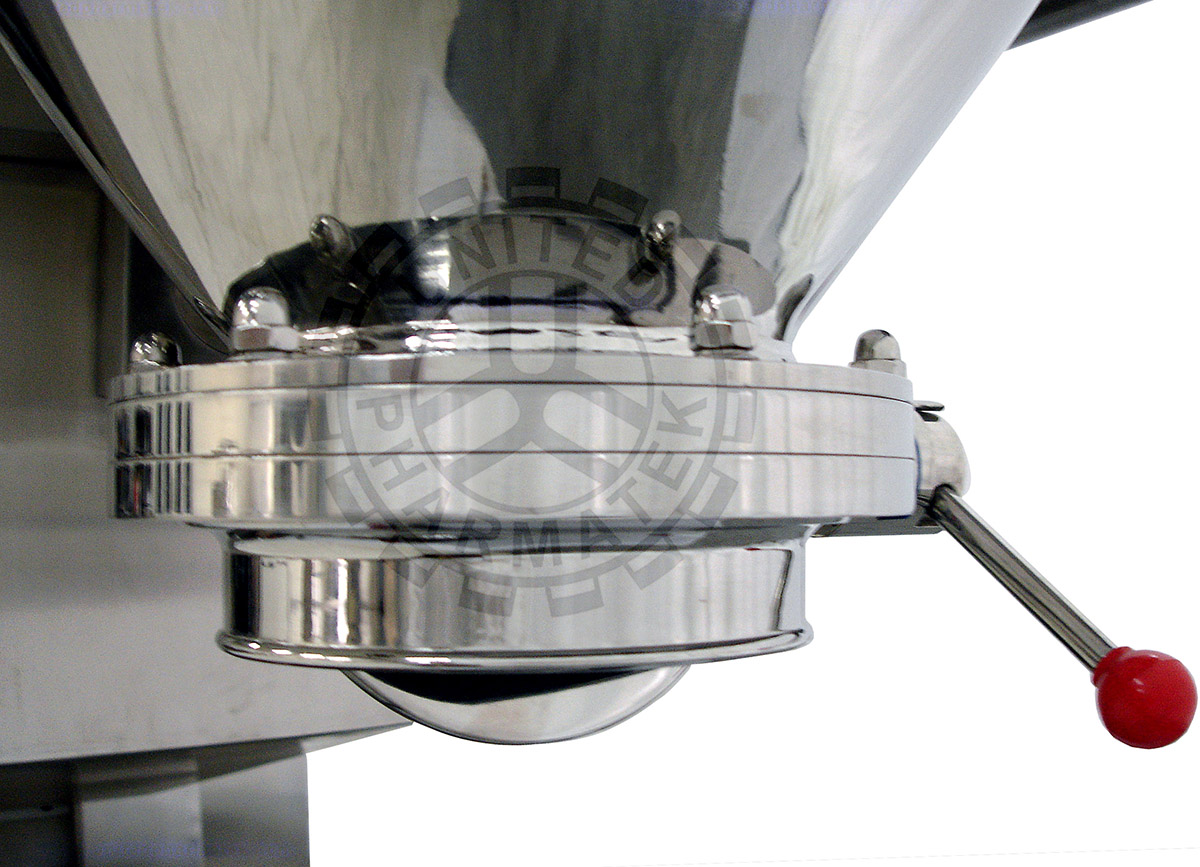Pharma Bin Butterfly Discharge Valve 