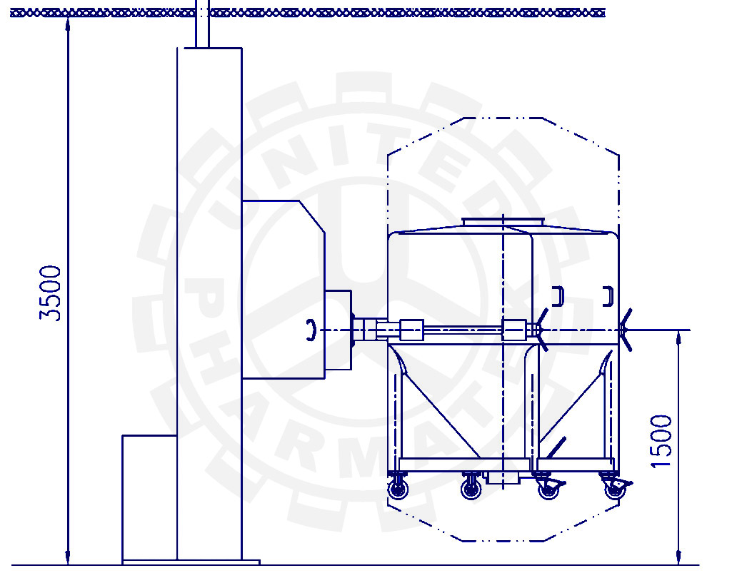 Single Arm Bin Blender Layout